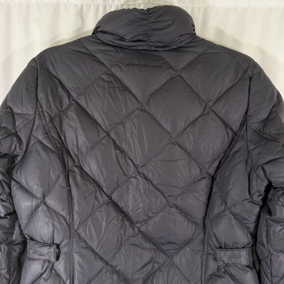 Eddie Bauer Goose Down Jacket Women's Medium Black Full Zip 700 Fill Power - Picture 12 of 15